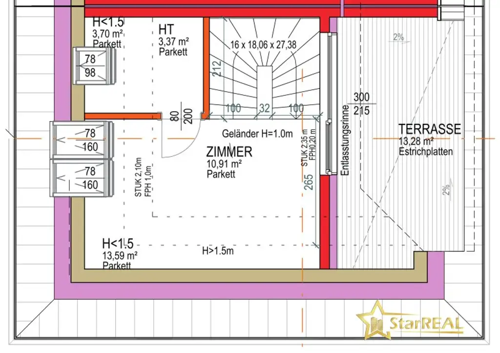 TOPPREIS! NEUES PROJEKT. 5 ZIMMER-ZIEGELHAUS, LUFTWÄRMEPUMPE, BODENHEIZUNG UND KST/ALUMINIUM-FENSTER. Provisionsfrei für den Käufer.