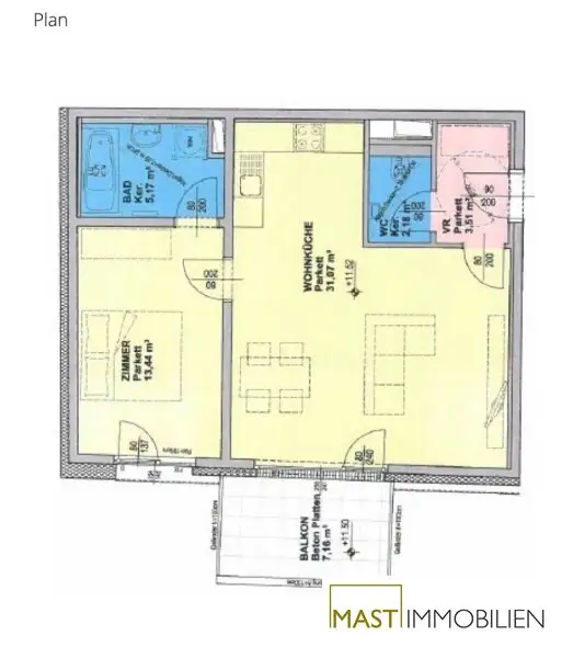 Ab Februar 2026! 2-Zimmer-Wohnung mit Südbalkon nahe der Alten Donau