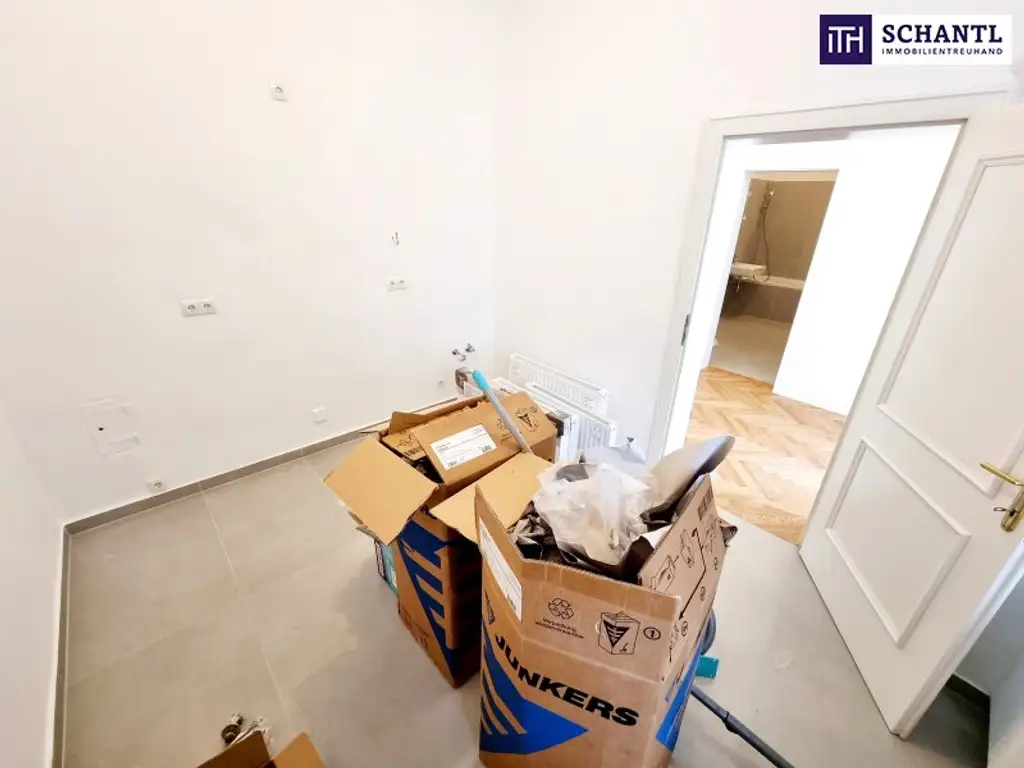 Stuck an der Decke. Gänsehaut im Herzen! 3 Zimmer und separate Küche in Bestlage in 1050 Wien! HIP und TRENDY die Gegend - Magisch schön das Altbauhaus - Ein MUST HAVE die Wohnung! TOP Infrastruktur + Beste öffentliche…