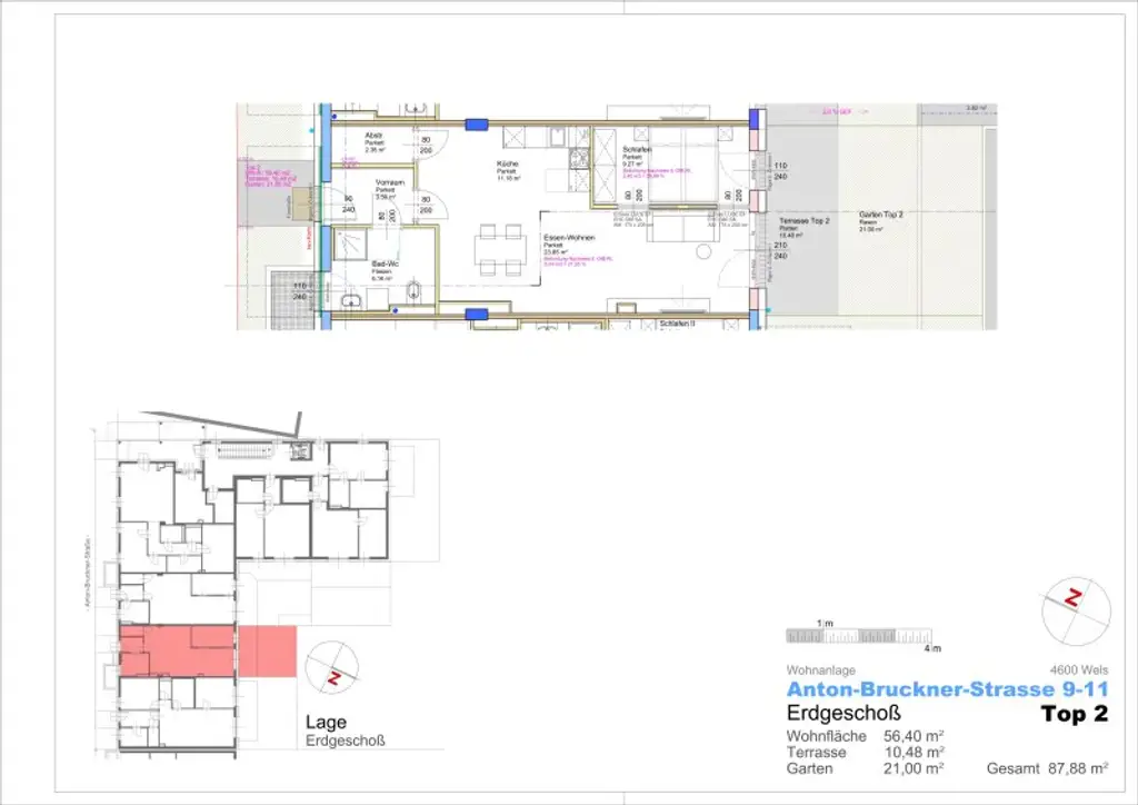 ERSTBEZUG - NEUBAU - Wunderschöne Wohnungen mit eigenem Tiefgaragenplatz im Stadtteil Neustadt