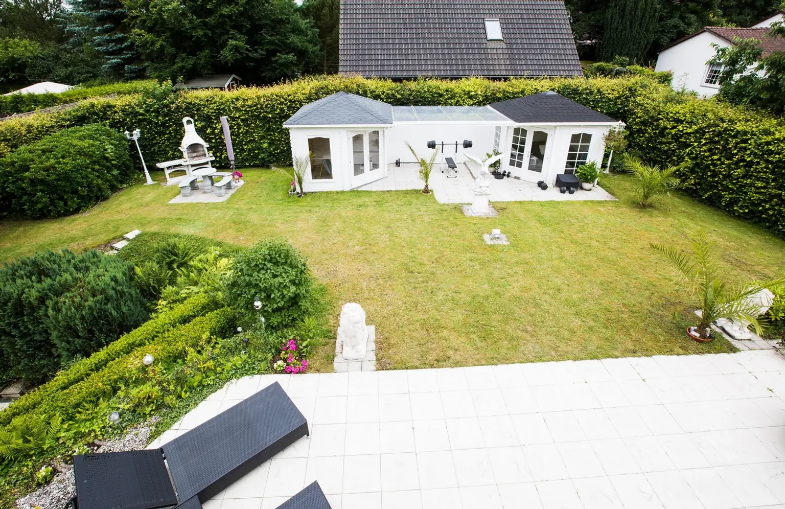 Blick vom Balkon