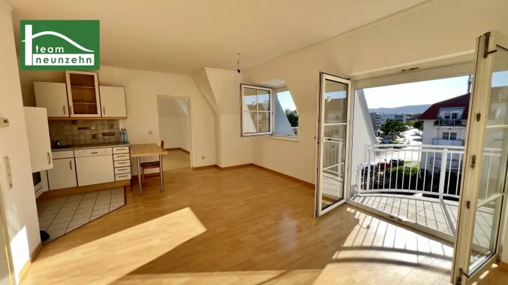 Charmante DG Wohnung, 52m² in Baden, bei LKH – Balkon & großer Keller mit ca. 14m² - nur 198.000€! (Kfz-Stellplatz extra)