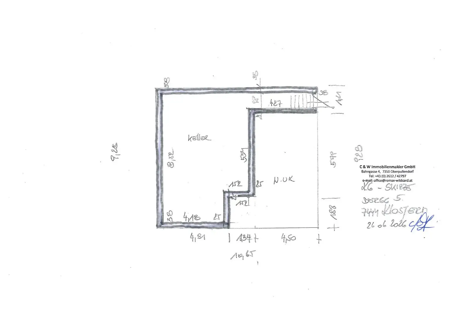 Grundriss Skizzen Bergg 5 Kloster KG
