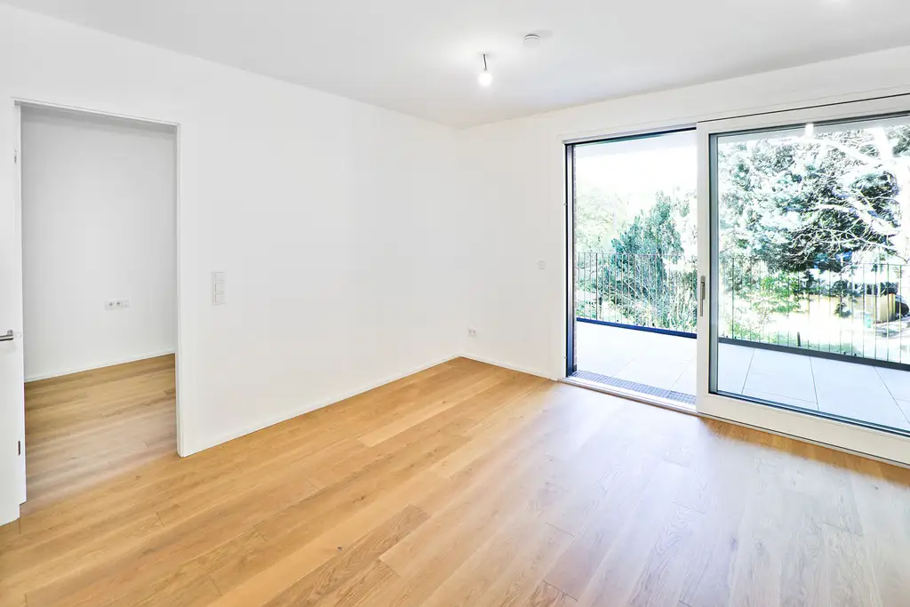 Luxus Gartenwohnung | Erstbezug | 2 Zimmer | WOLKE SIEBEN