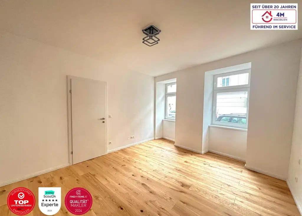 Schöngeschnitten 63,51m² Altbauwohnung – Schlüsselfertig & Erstbezug nach Generalsanierung!