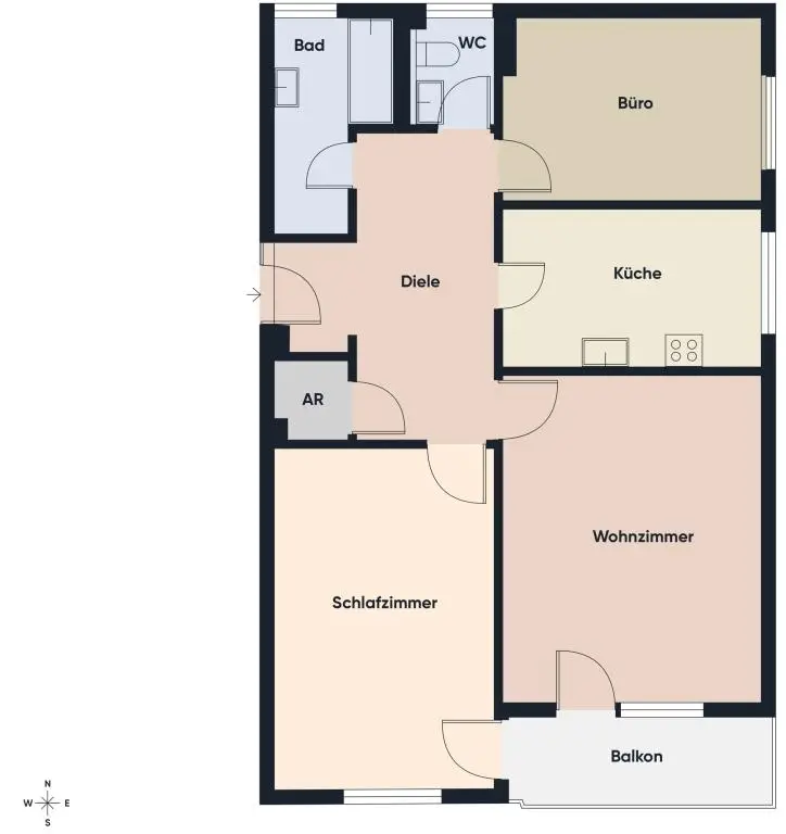 Grundriss ohne Maßstab