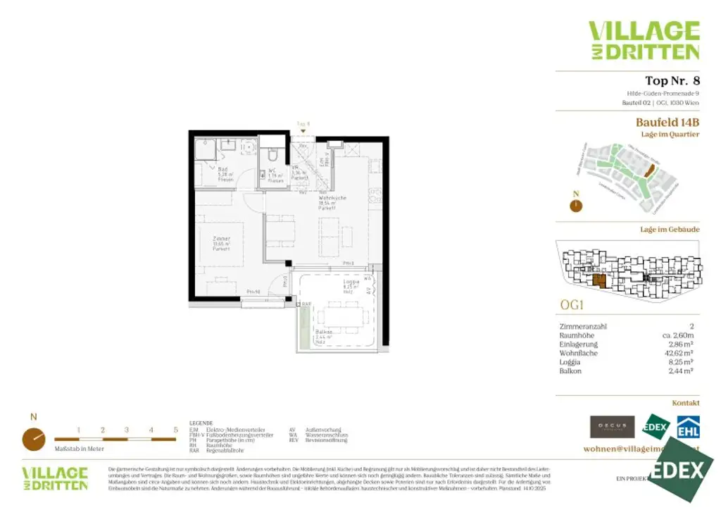 VILLAGE IM DRITTEN | ATTRAKTIVE 2-ZIMMER ANLEGERWOHNUNG MIT LOGGIA