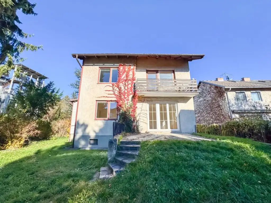 Einfamilienhaus mit 603 m2 Garten beim Auhof Center zu vermieten! Private oder gewerbliche Nutzung möglich! Arbeiterquartier!