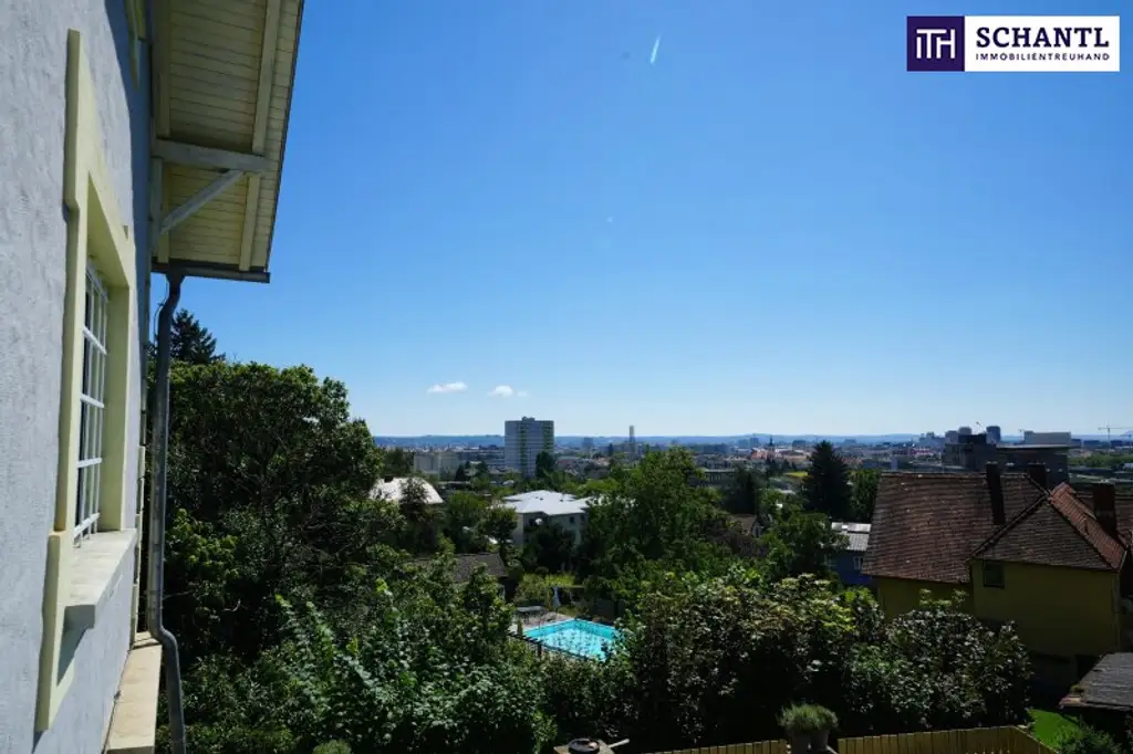RIESIGER POOLBEREICH MIT AUSBLICK ÜBER GRAZ!! Exklusives Einfamilienhaus in Eggenberg mit Pool, XXL-Terrasse & Traumgarten – Ihre private Oase in Graz!