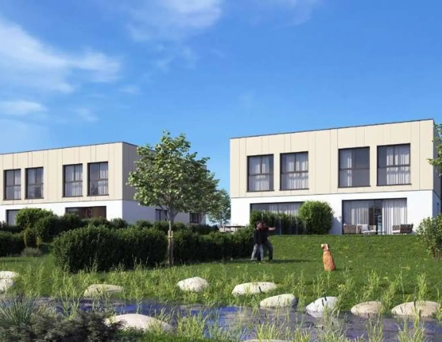 *SCHLÜSSELFERTIGES MASSIV-DOPPELHAUS - INKL. GARAGE & 2x KFZ ABSTELLPLÄTZE - IN TOLLER LAGE - MIT DIREKTEM BACHZUGANG - ZUM EINMALIGEN PREIS* HAUS A2