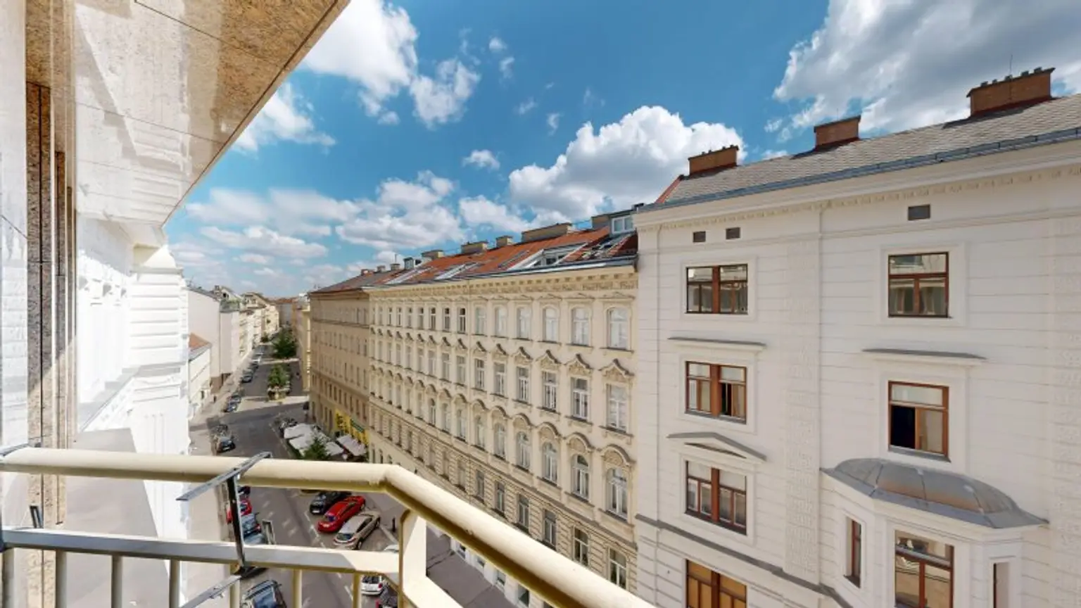 Blick vom Balkon
