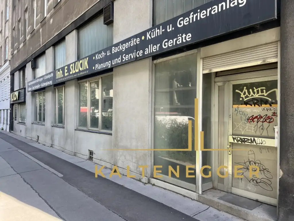 Unbefristete Vermietung – Geschäftslokal / Lager vis-à-vis Franz-Josefs-Bahnhof