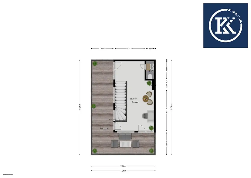 Zuhause im Grünen – Lichtdurchflutete Wohnung mit Dachterrasse & Gartenoase