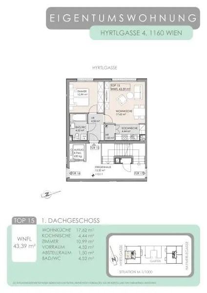 2 Zimmer Dachgeschoss-Wohnung  zu kaufen!!