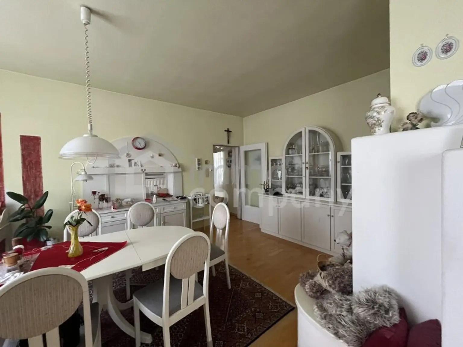 Essplatz im Wohnzimmer