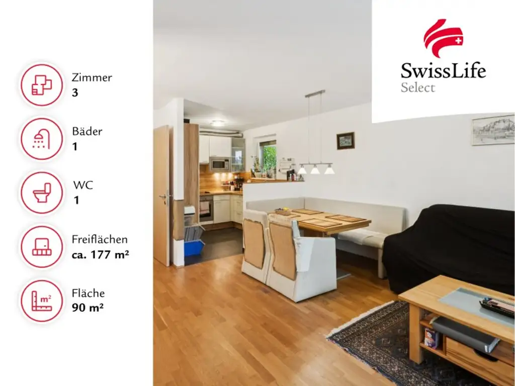 Traumhafte Erdgeschosswohnung mit Garten & zwei Terrassen – Ihr grünes Refugium mitten in Innsbruck