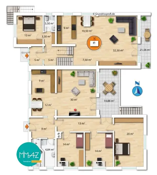 Seltene Gelegenheit! Wohnhaus mit 3 separaten Einheiten und großem Garten! Wohnen-Arbeiten-Vermieten oder Generationen verbinden!