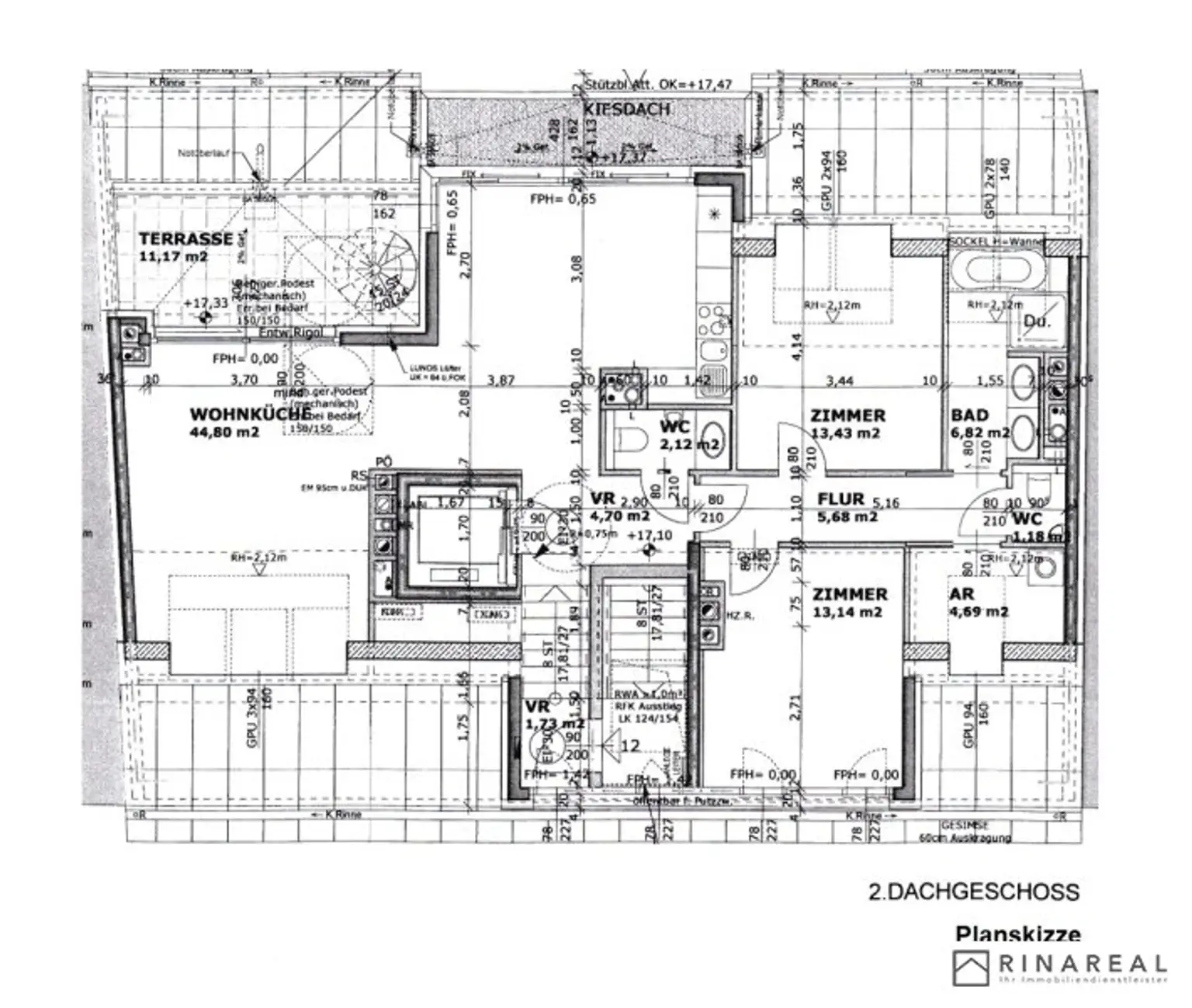 HUTWEIDENGASSE | Exklusives Penthouse mit traumhafter Dachterrasse | 3 Zimmer | ca. 99 m² Wohnfläche | teilmöbliert | zzgl. Duplex-Stellplatz