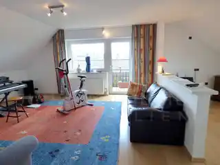 Wohnzimmer im Dachgeschoss