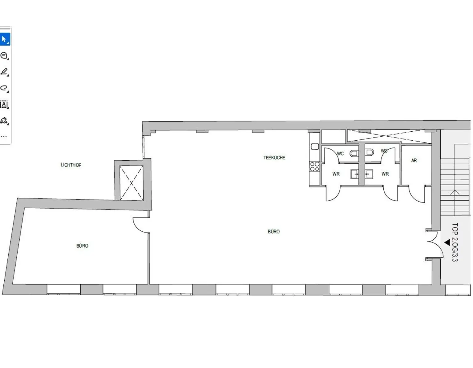 Moderne Bürofläche im Fabiani-Haus + 2.OG + Klimaanlage