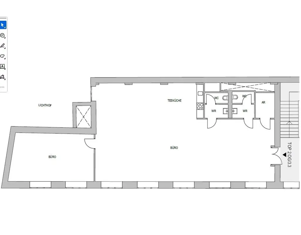 Moderne Bürofläche im Fabiani-Haus + 2.OG + Klimaanlage