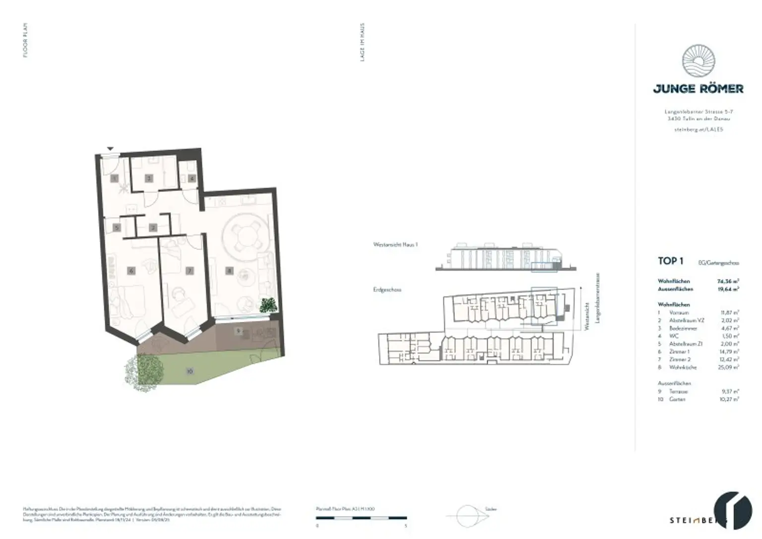 3 Zimmer Gartenwohnung in zentraler Lage