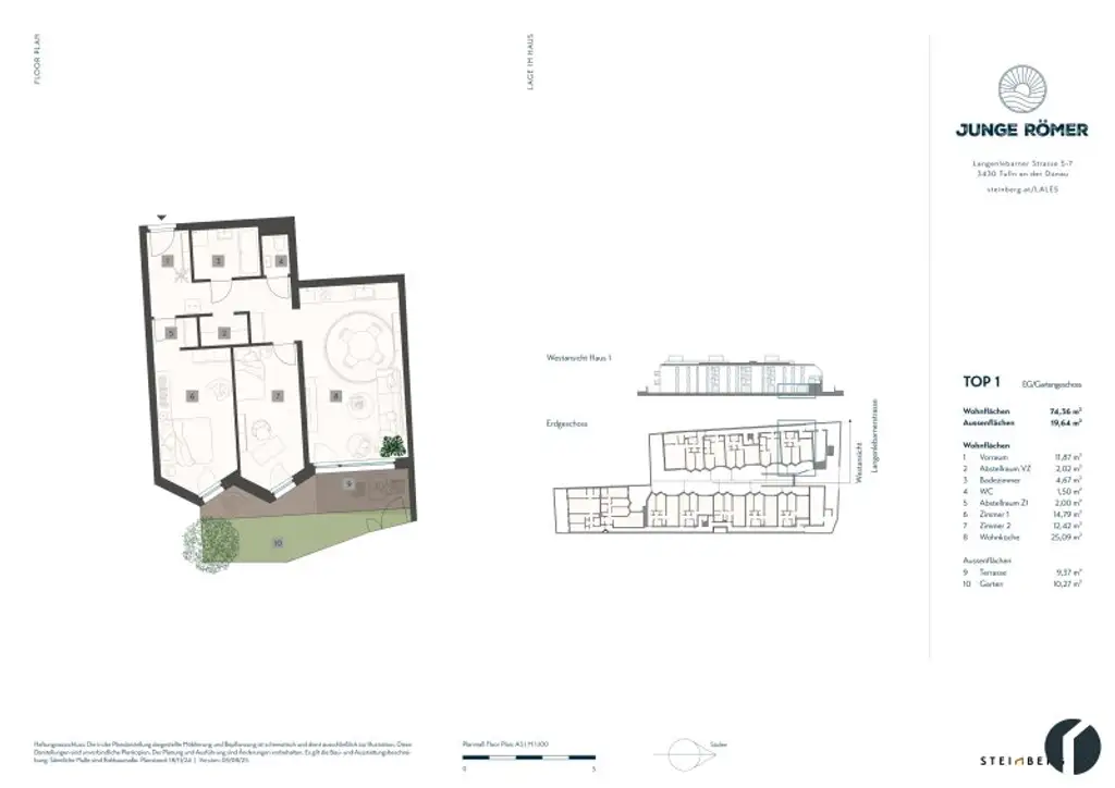 3 Zimmer Gartenwohnung in zentraler Lage