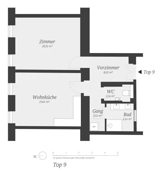 Belagsfertige 2-Zimmer-Altbauwohnung – Gestalten Sie Ihre Wohnung nach eigenen Vorstellungen