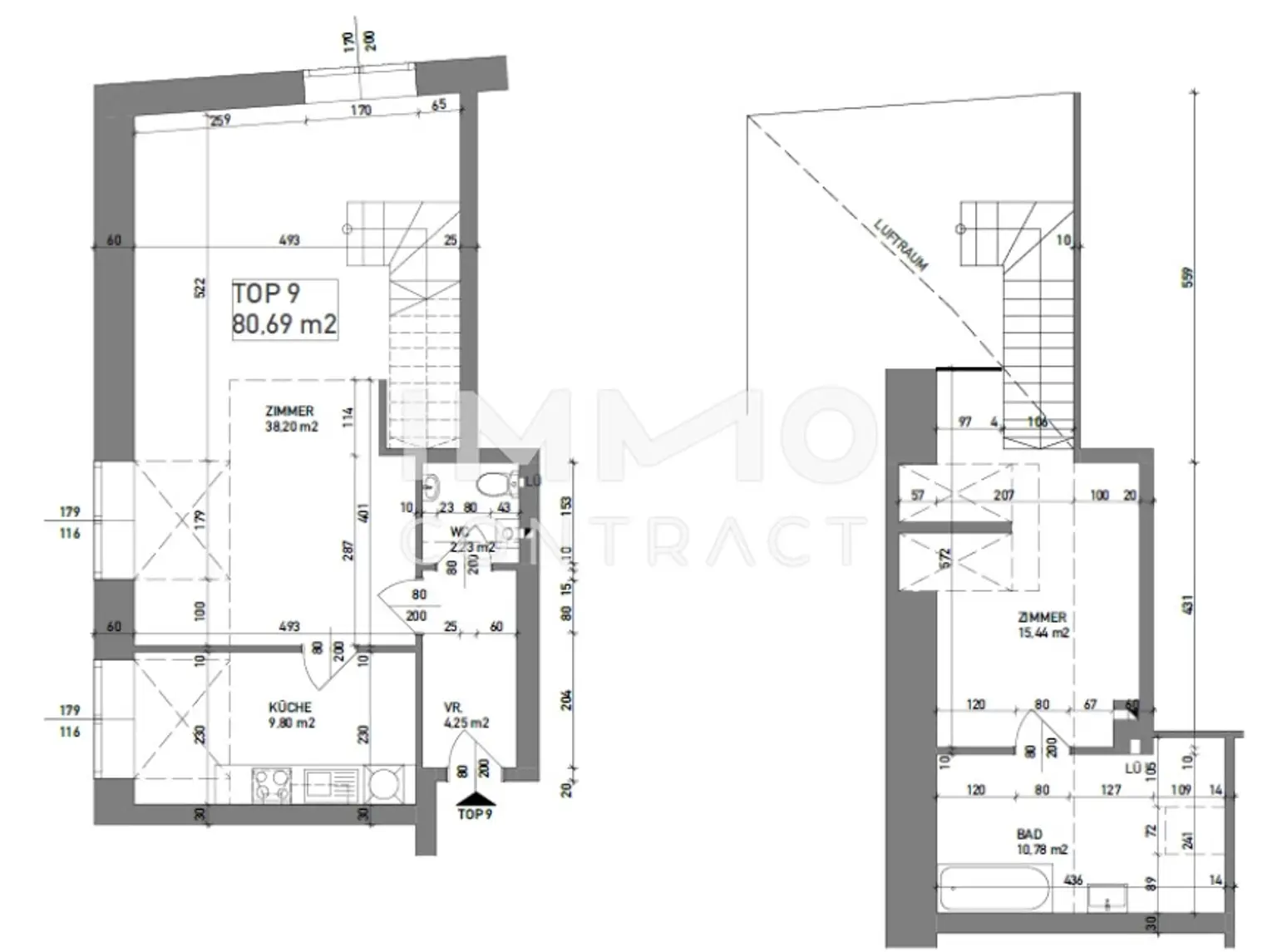 Dachgeschoß Maisonette in perfekter, zentraler Lage von Baden