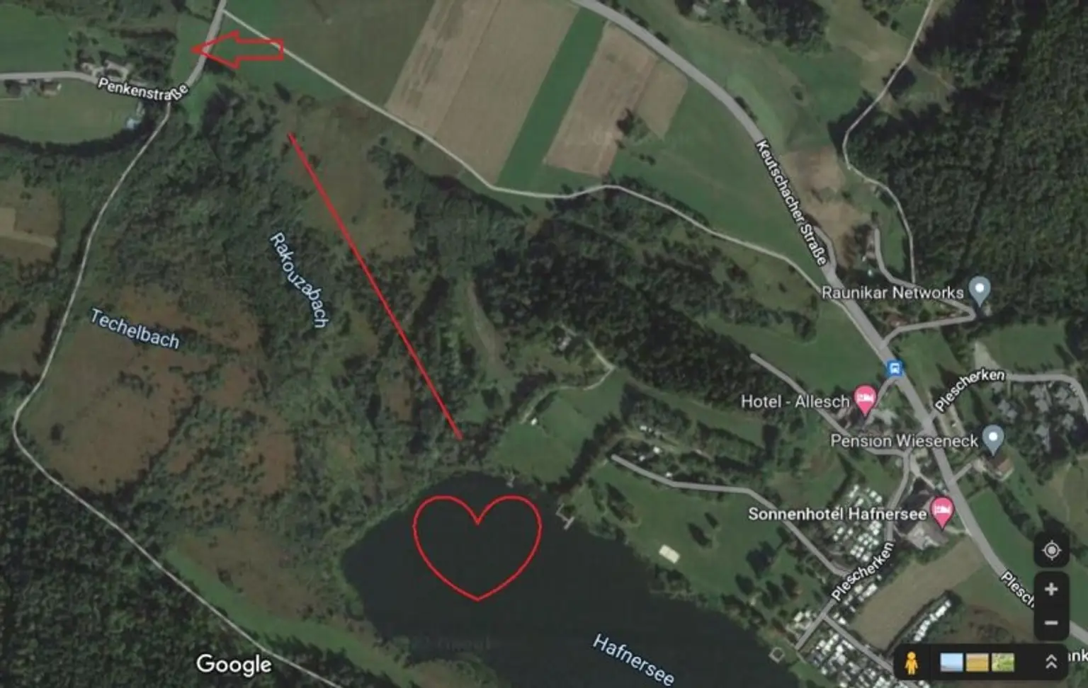 Schöne landwirtschaftliche Flächen mit 3.208m² - Nähe Hafnersee - Kein Baugrund!