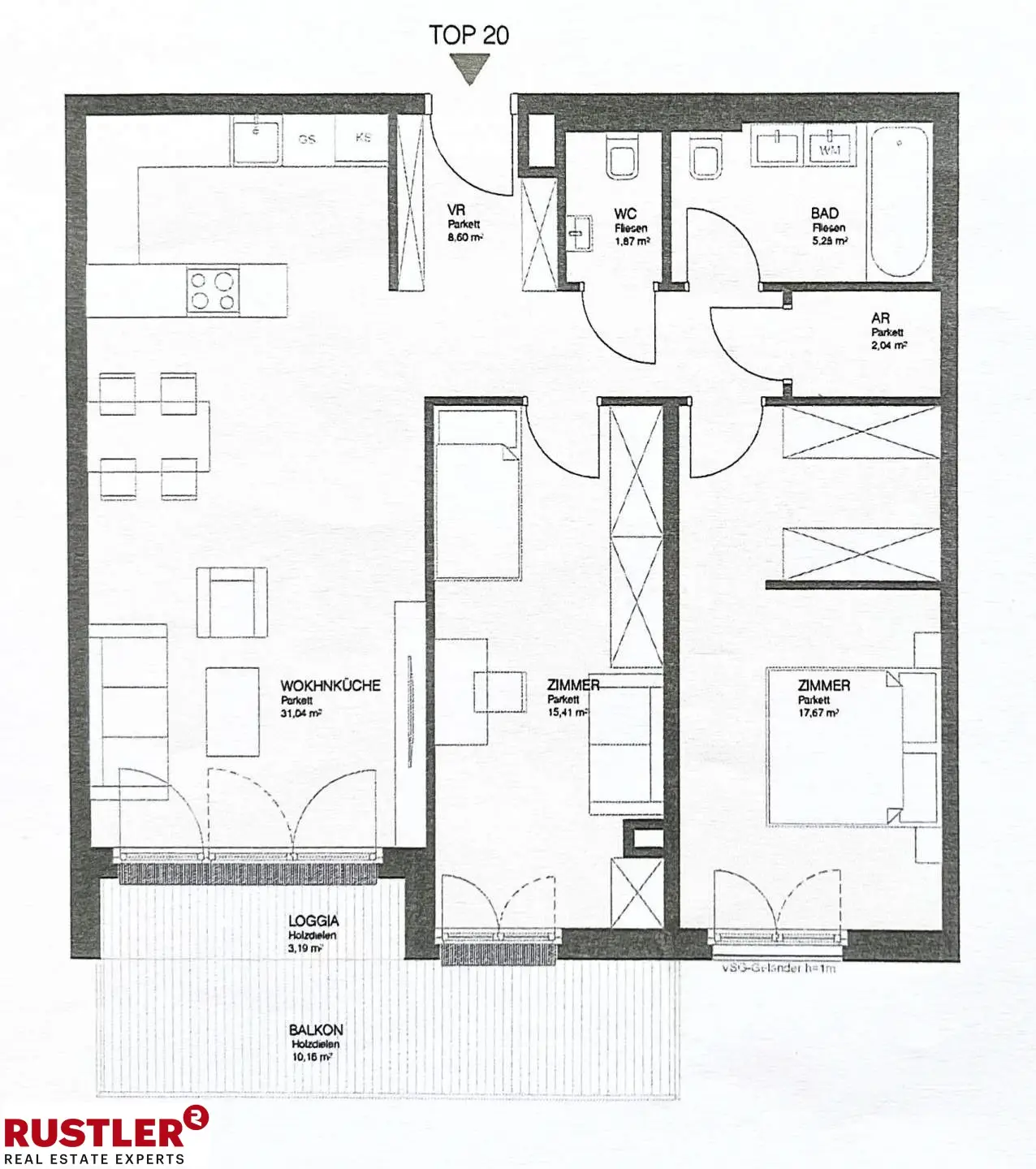 Wohnen in Wien und dennoch im Grünen? Diese 3-Zimmerwohnung mit Balkon wartet auf Sie