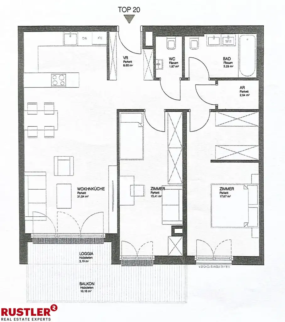 Wohnen in Wien und dennoch im Grünen? Diese 3-Zimmerwohnung mit Balkon wartet auf Sie