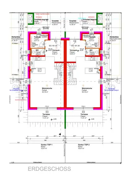 Moderne Doppelhaushälfte in Parndorf: Erstbezug mit Garten und Terrasse!