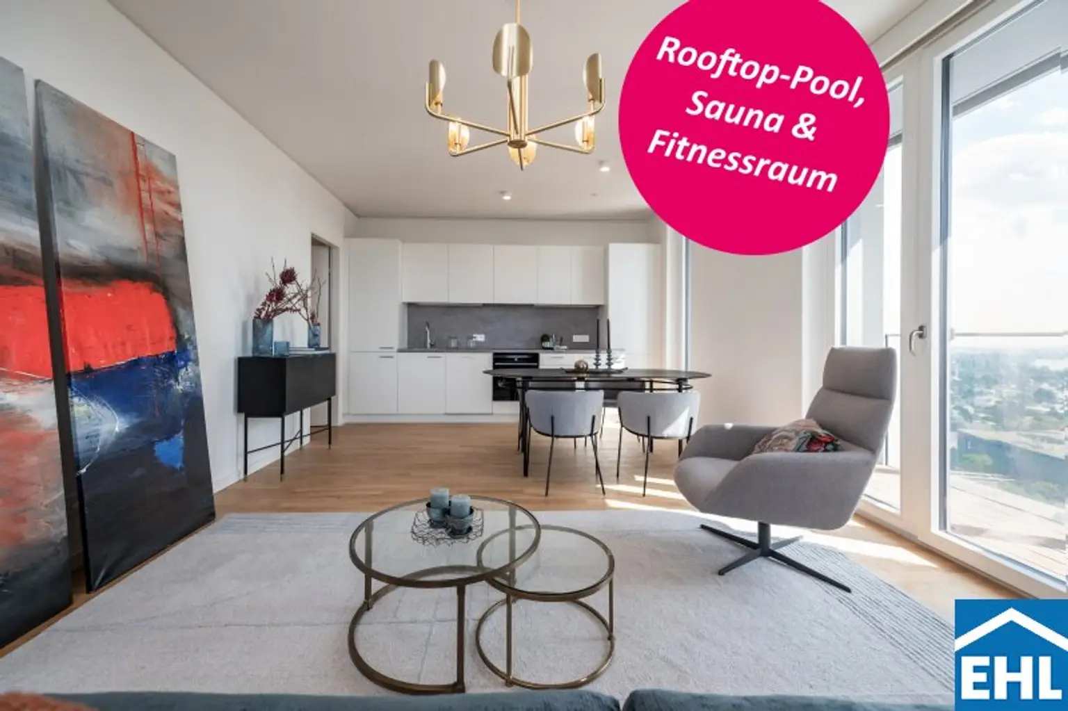 Erstbezug I TOWER HOMES bei der U1 *Rooftop-Pool inklusive*