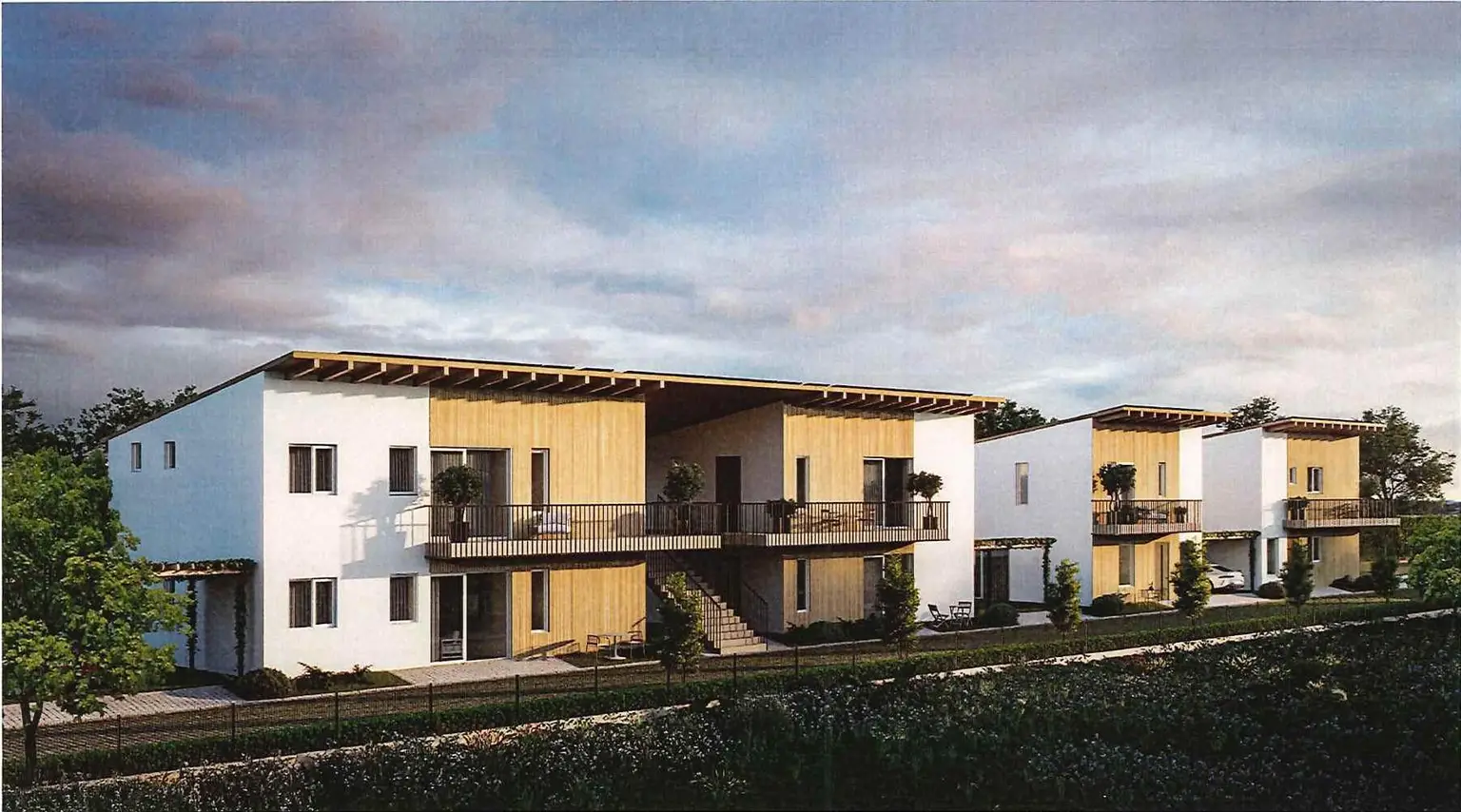 Projektbild von außen Wohnungen