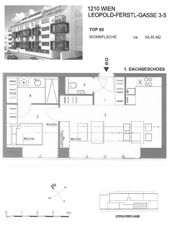 Moderne Neubauwohnung mit 2 Zimmern - Floridsdorfer Spitz -
in U-Bahn-Nähe!