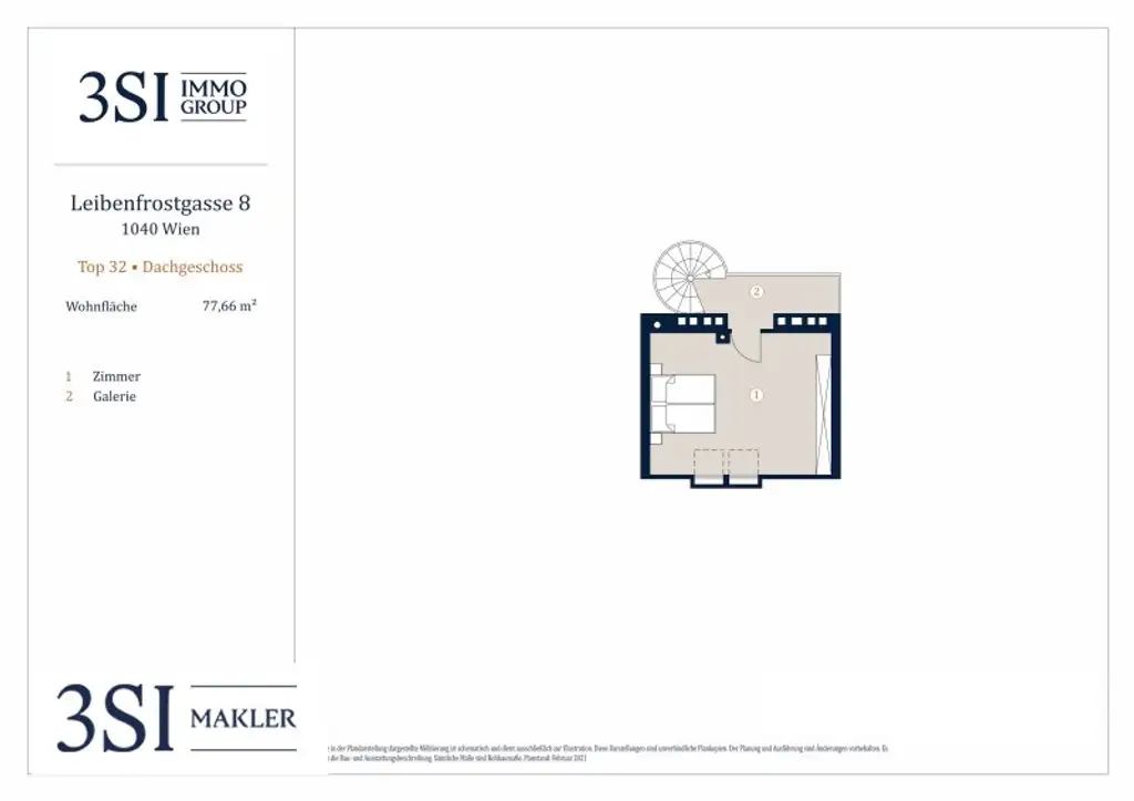 Lichtdurchflutende Dachgeschoß-Maisonette Wohnung in Top Lage
