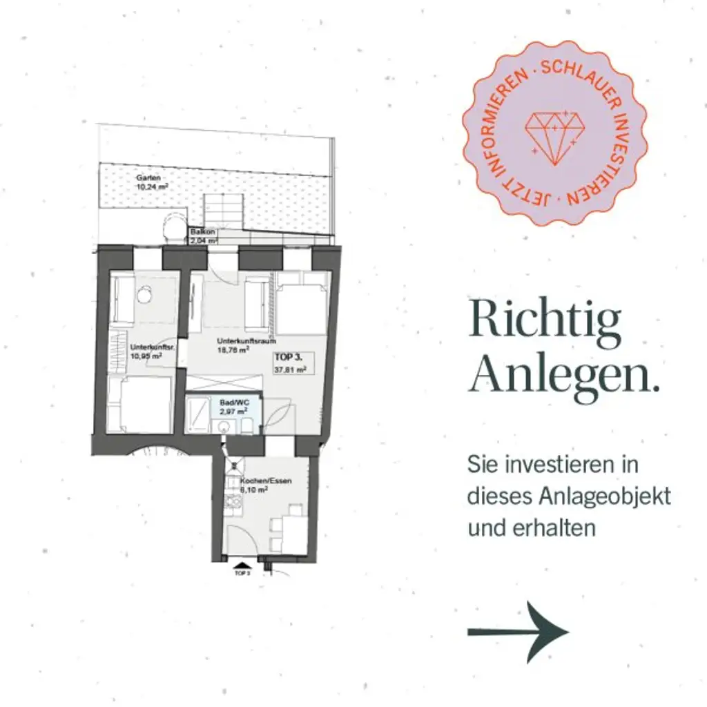 RENDITESTARKES ANLEGEROBJEKT MIT BEHERBERGUNGSWIDMUNG BEI SCHÖNBRUNN