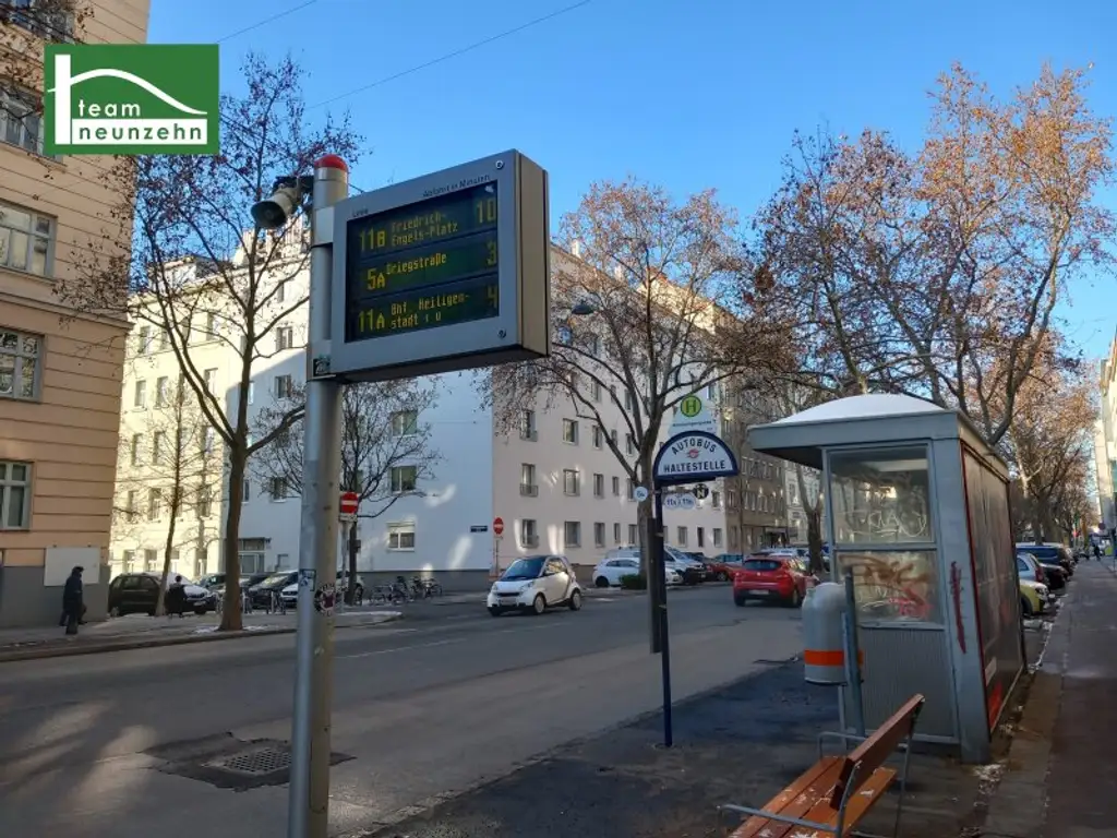 Klimatisierte Dachgeschoss-Wohnung mit Ausblick zur Donau! 5 Minuten zu U6 und S-Bahn Handelskai!