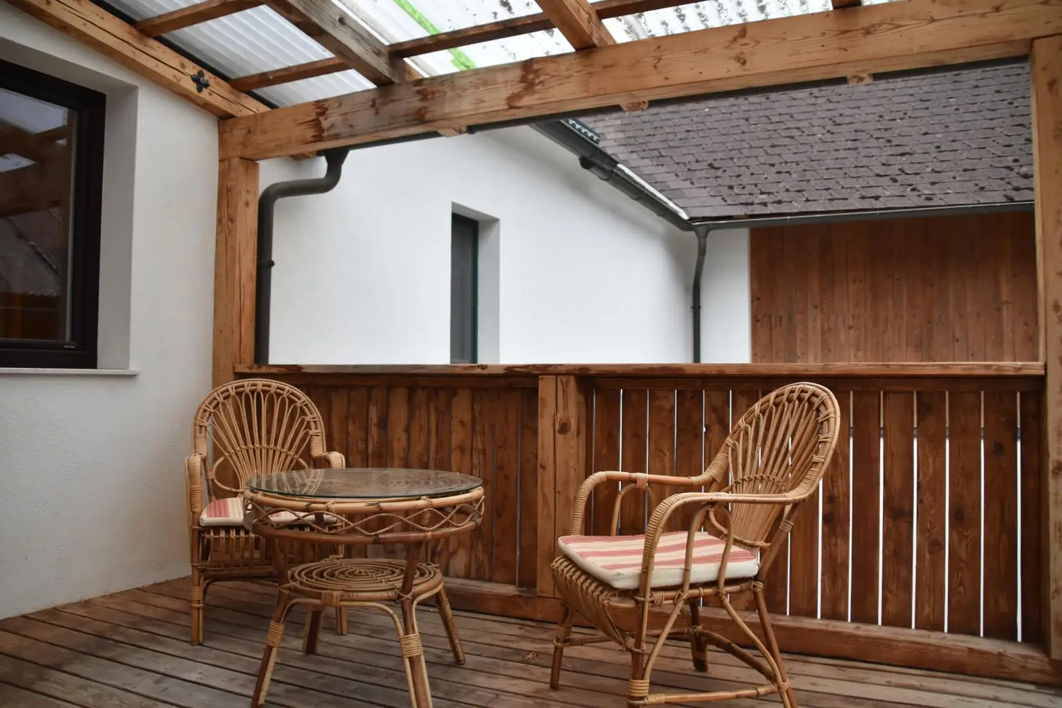 Terrasse im Innenhof