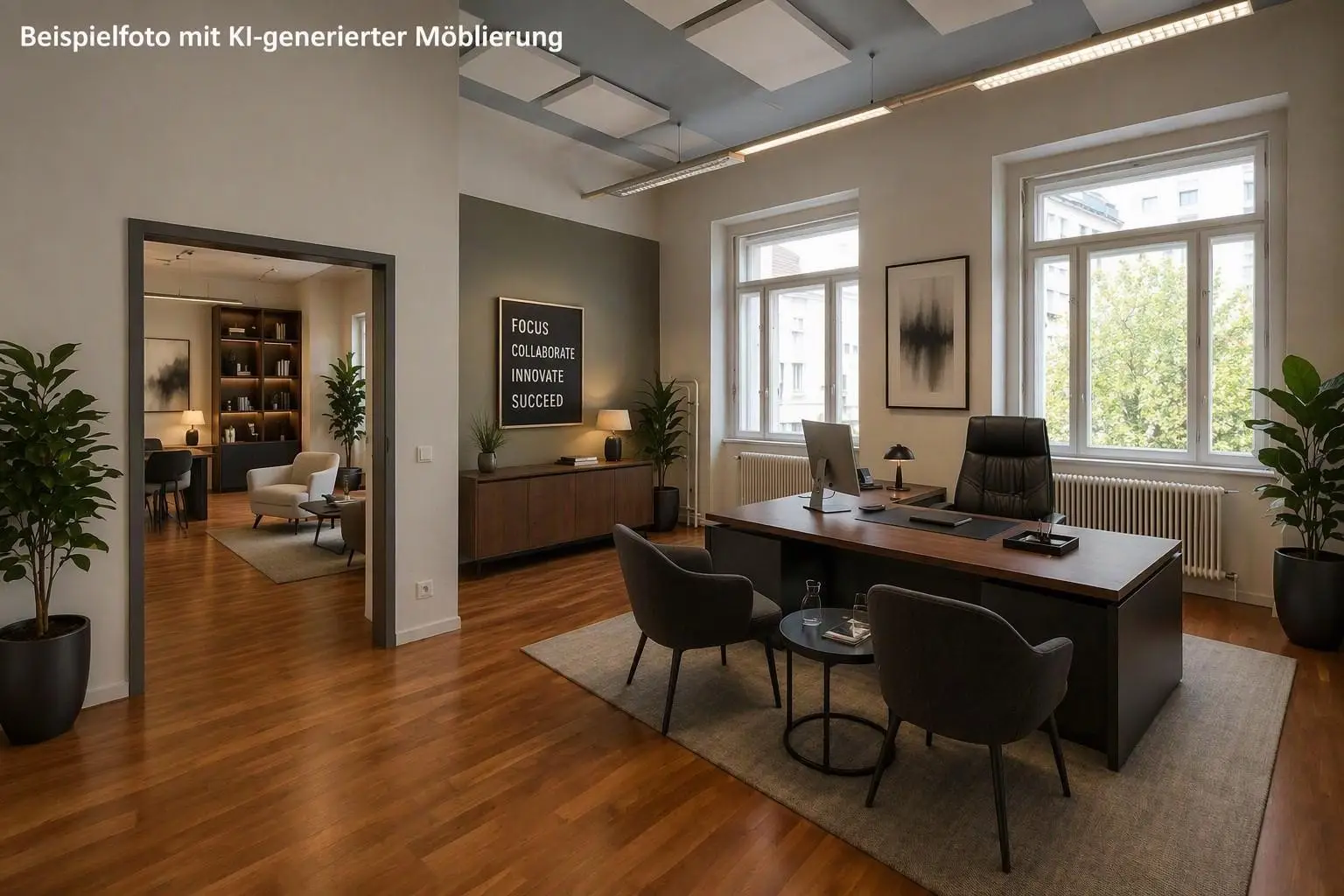 Bibliothek 3.07A_Möblierung KI-generiert