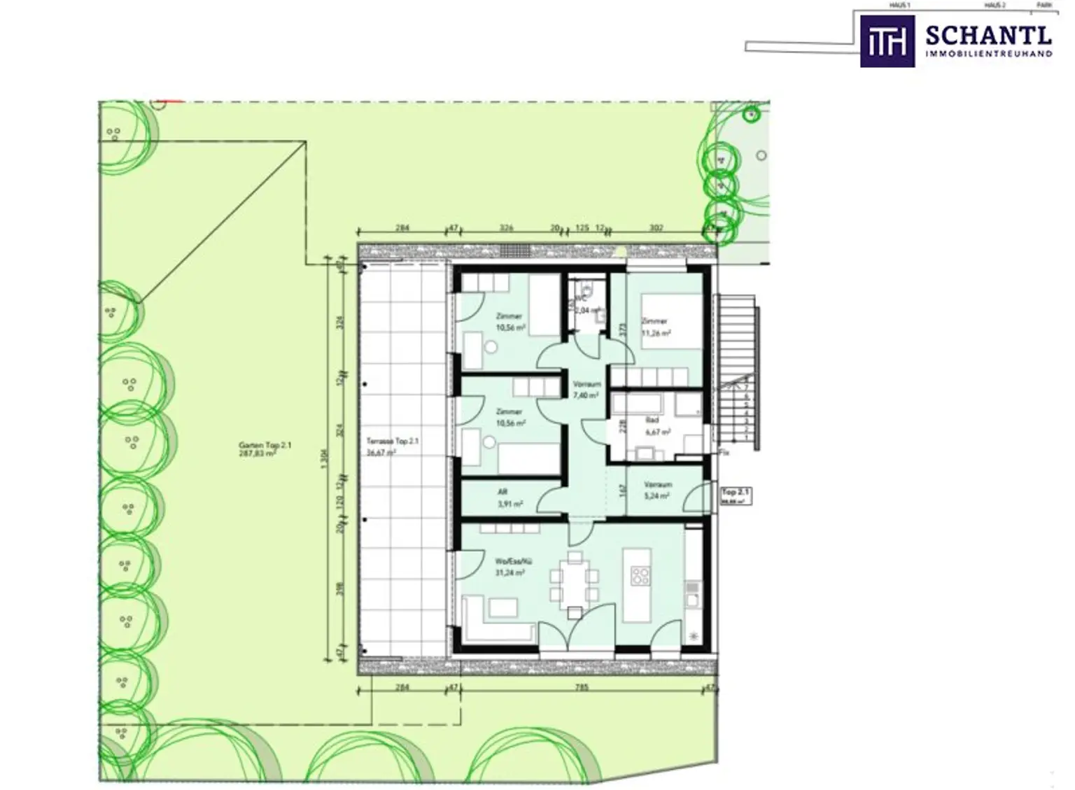 Wohnen im Park– Lebensqualität mit Stil und Komfort in 8041 Graz - Wohnbauprojekt mit 12 Wohneinheiten