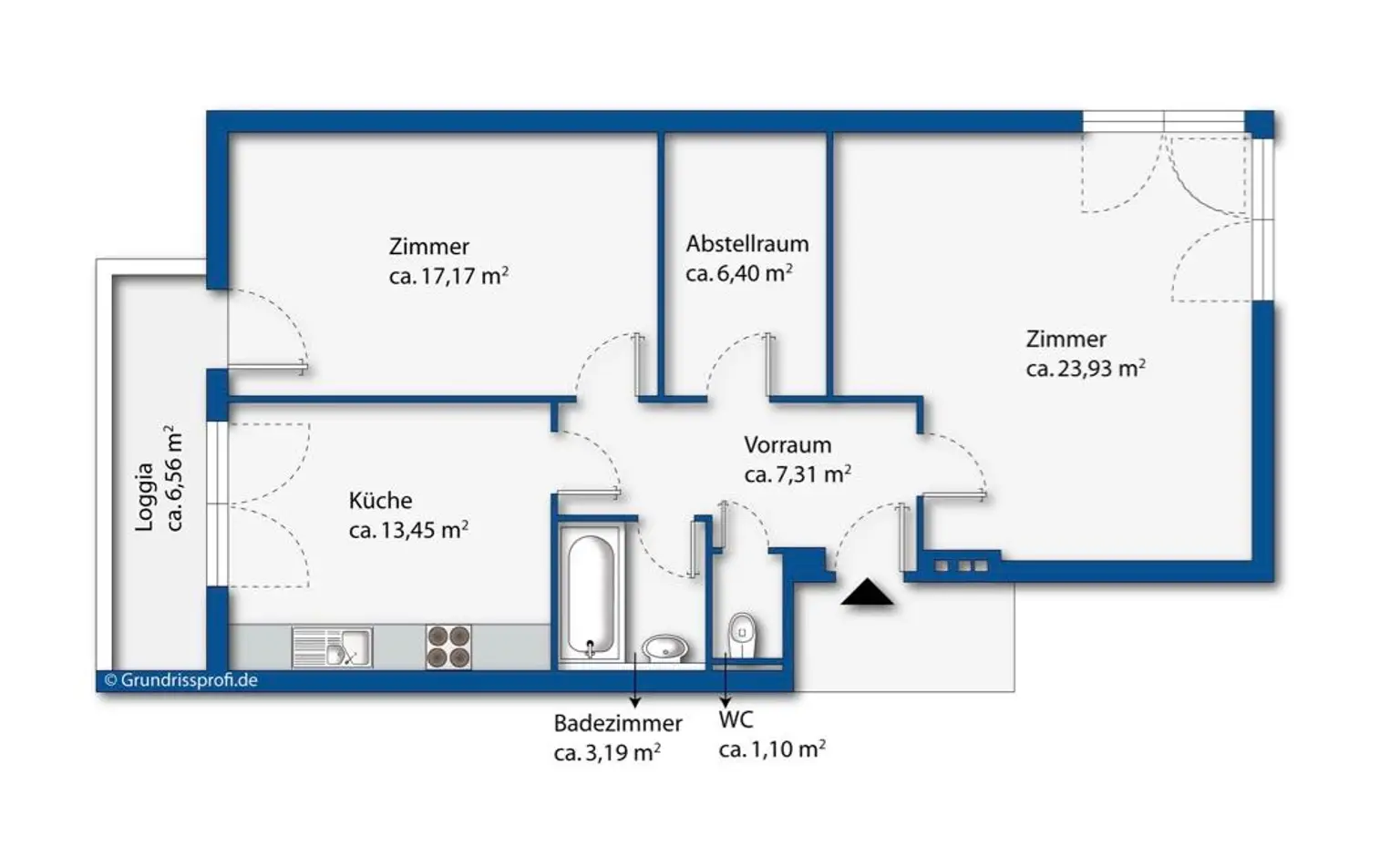 "HEREINspaziert! – 2 Zimmerwohnung & LOGGIA“