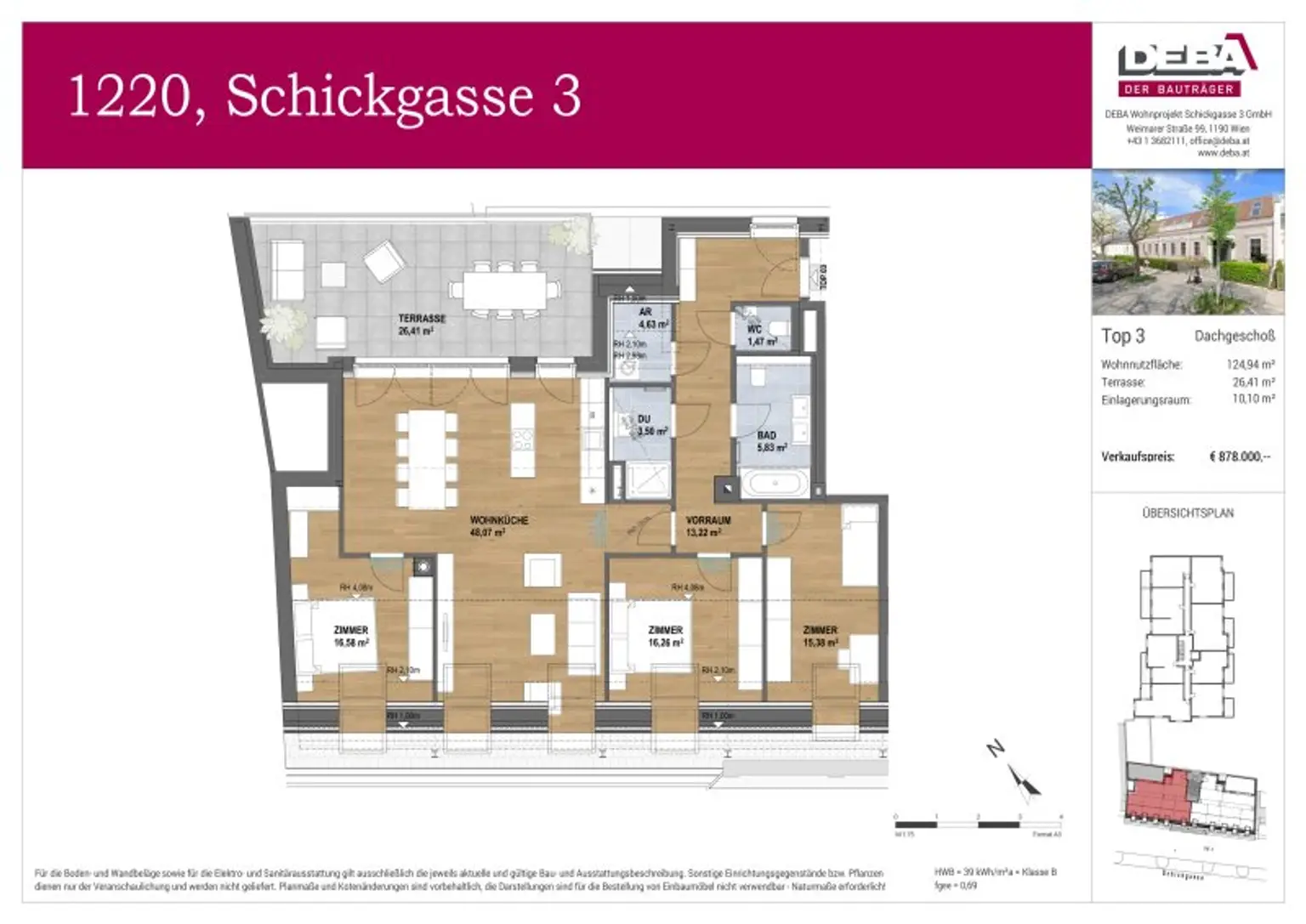 Die Perle von Stadlau - Schickgasse 3 - provisionsfreie Eigentumswohnungen an der U2 Hardeggasse