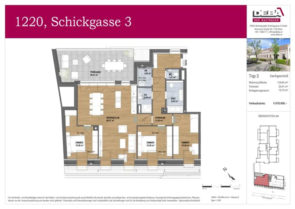 Die Perle von Stadlau - Schickgasse 3 - provisionsfreie Eigentumswohnungen an der U2 Hardeggasse