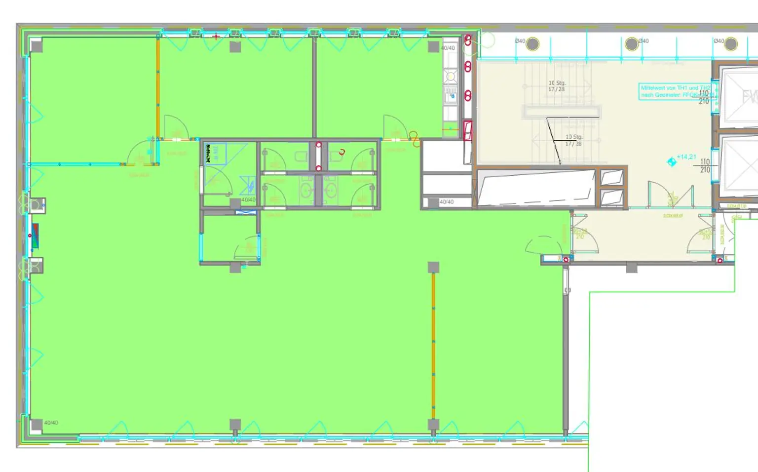 my hive am Wienerberg Plan_4.OG_ca. 263 m²