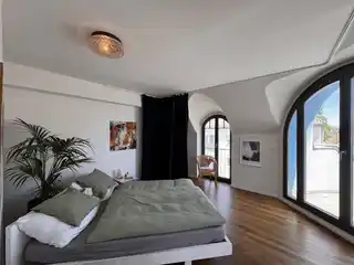 Schlafzimmer im unteren Stock