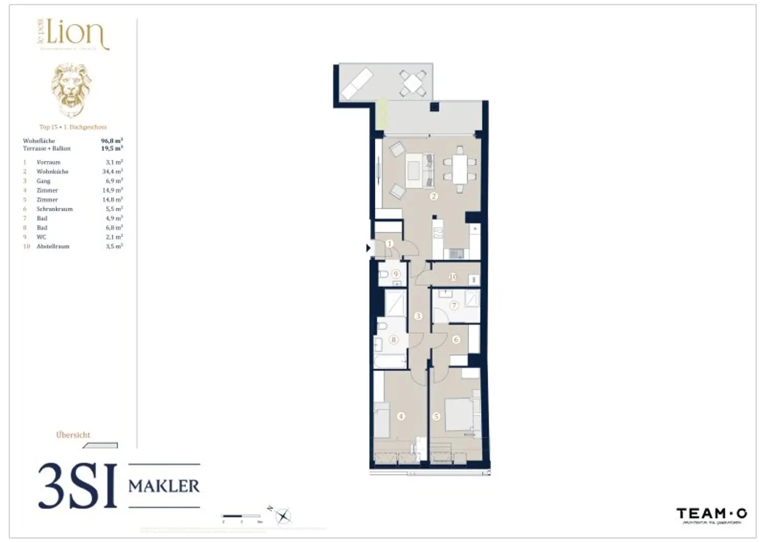 Historischer Charme, moderne Eleganz: Luxus Dachgeschosswohnung auf einer Ebene mit zusätzlicher Sonnenterrasse!