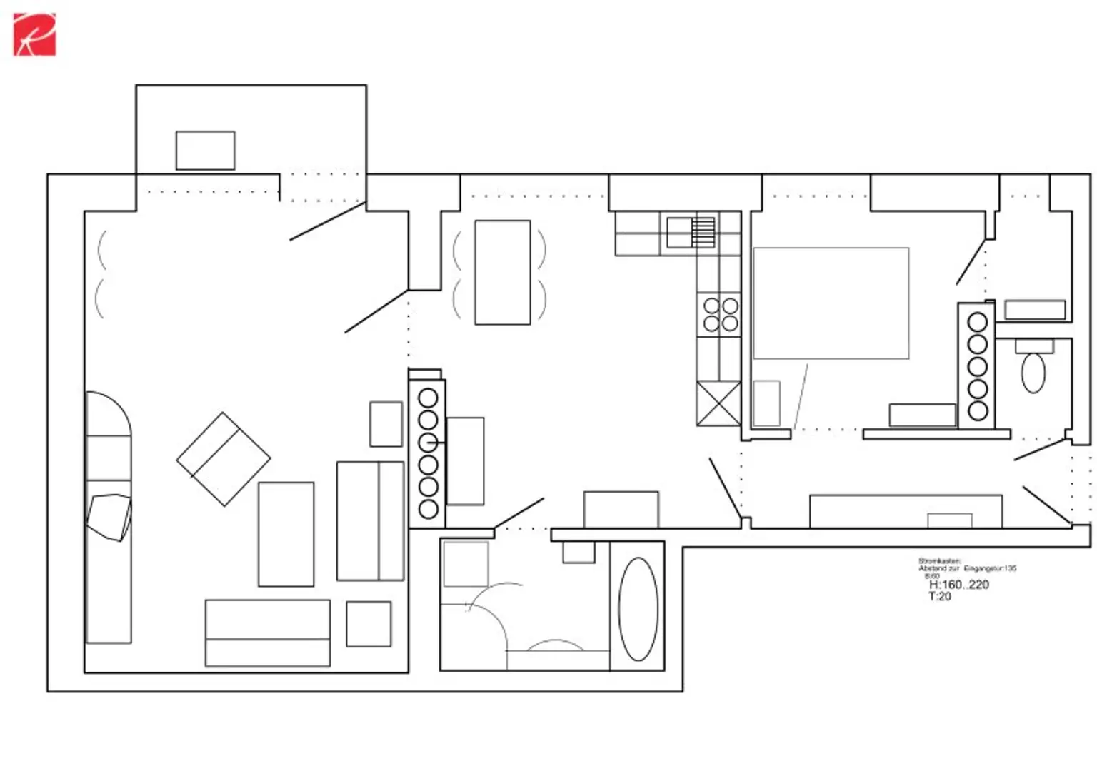 Schlossbergblick: Heller Altbau in Bestlage!
