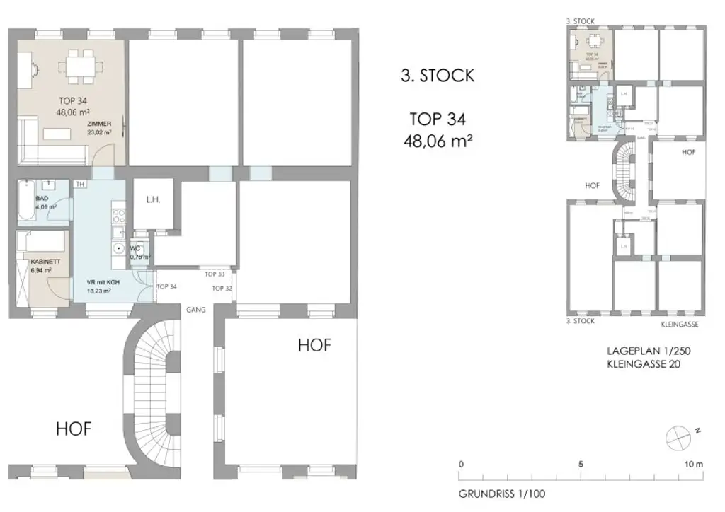1,5-Zimmer Wohnung im beliebten 3. Bezirk zu vermieten!